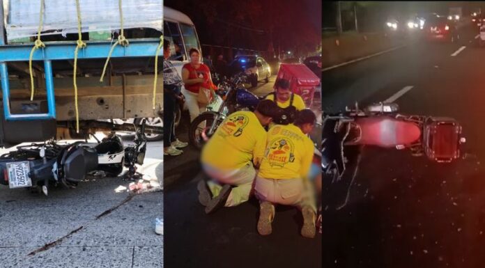 En las últimas horas se han registrado varios accidentes de tránsito en diferentes puntos del país, que han dejado al menos cuatro lesionados.