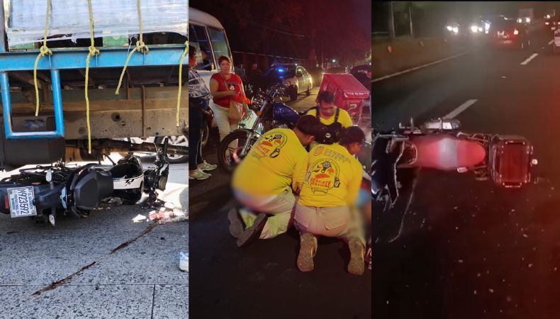 En las últimas horas se han registrado varios accidentes de tránsito en diferentes puntos del país, que han dejado al menos cuatro lesionados.