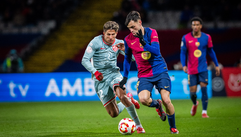 Barcelona dejó escapar la victoria ante el Atlético de Madrid en el partido de ida de las semifinales de la Copa del Rey.