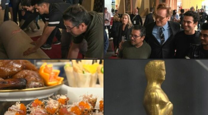 La cuenta regresiva para los premios Óscar 2025 inició con el montaje de la icónica alfombra roja.