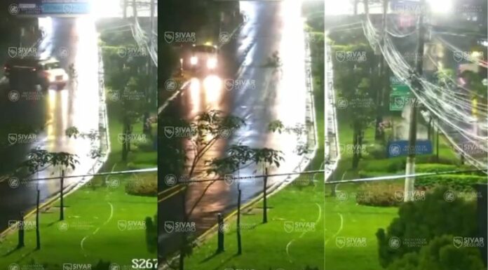 [Video] Conductor de camión pierde el control y genera caos en bulevar Los Próceres