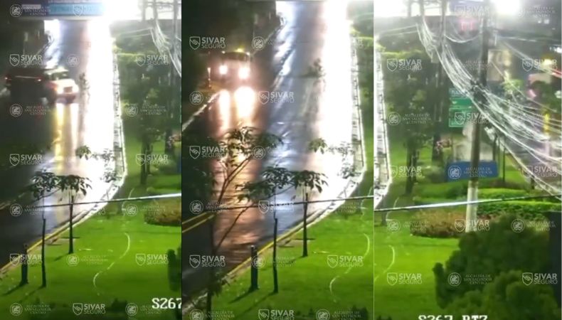 [Video] Conductor de camión pierde el control y genera caos en bulevar Los Próceres