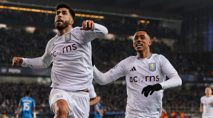 Aston Villa venció de visitante al Brujas de Bélgica en el partido de ida de los octavos de final de la Champions League.