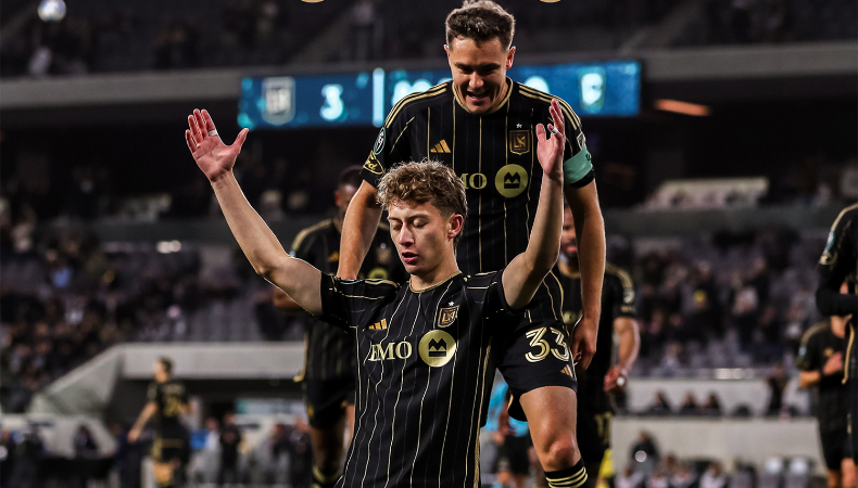 Nathan Ordaz selló la goleada de Los Angeles FC ante el Columbus Crew en los octavos de final de la CONCACAF Champions Cup.