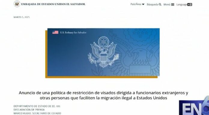 EE. UU. anunció la restricción de visas para funcionarios extranjeros y otras personas que faciliten la migración ilegal hacia esa nación.