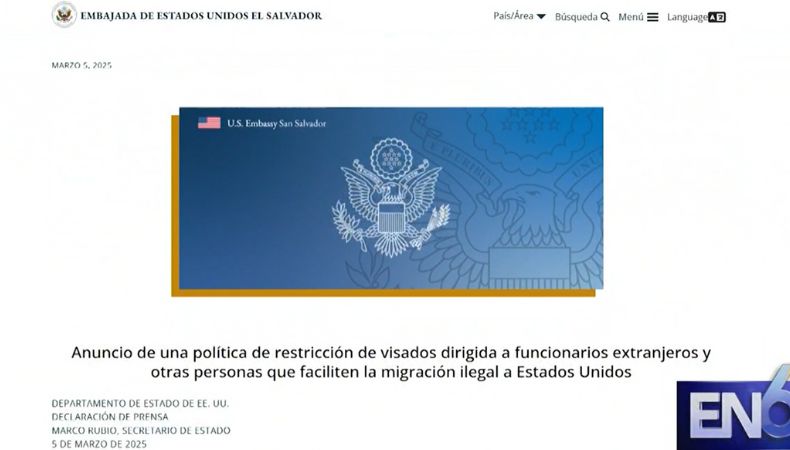 EE. UU. anunció la restricción de visas para funcionarios extranjeros y otras personas que faciliten la migración ilegal hacia esa nación.