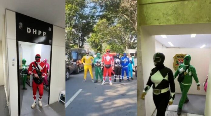 Un grupo de policías de Brasil se vistieron de los famosos personajes “Power Rangers” para detener a ladrones.