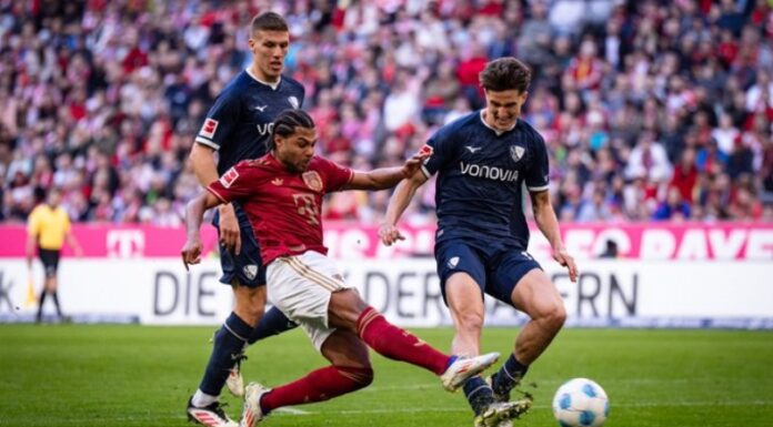 Bayern Múnich cayó sorprendentemente en casa ante el modesto Bochum, pero se mantiene líder del campeonato alemán.