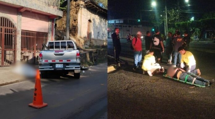 Una mujer murió en un accidente de tránsito registrado esta mañana en San Miguel.