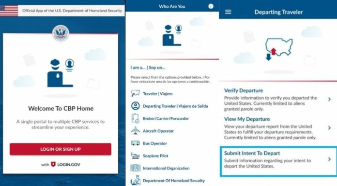 La nueva versión de CBP incluye una opción para que los migrantes puedan informar su intención de autodeportarse.