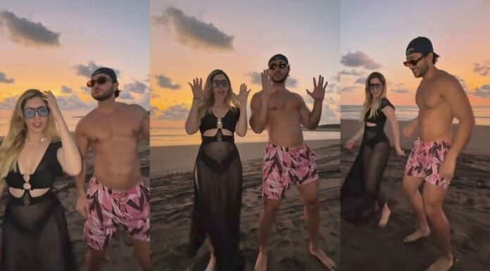 Larissa y Rafael visitaron una de las playas de nuestro Pulgarcito para llegar con las mejores vibras al programa Detrás de los Reflectores.