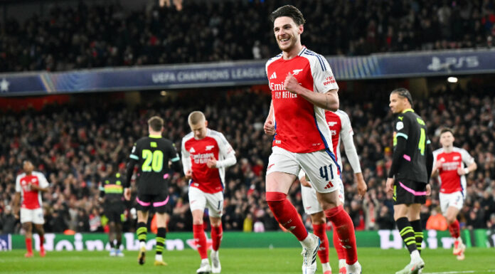 Arsenal empató ante el PSV de Países Bajos y con global de 9-3 se clasificó a los cuartos de final de la Champions League.