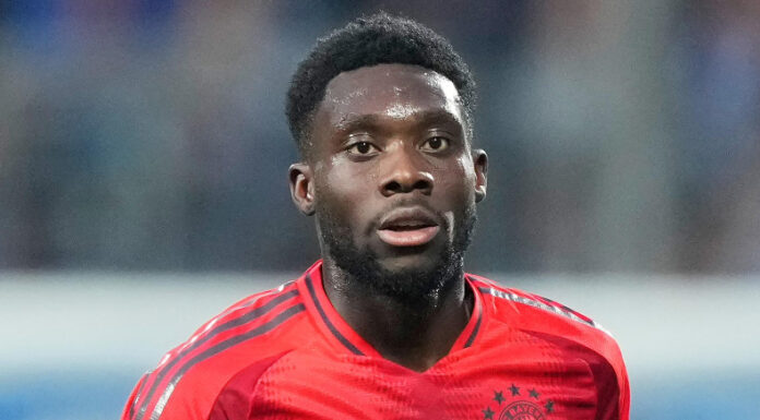 Alphonso Davies sufrió de una lesión del ligamento cruzado anterior en la rodilla derecha, y se pierde lo que resta de la temporada.
