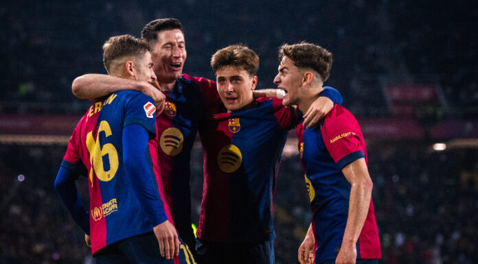 Barcelona derrotó al Osasuna en el partido pendiente de la jornada 27 del campeonato español y el único líder del torneo.