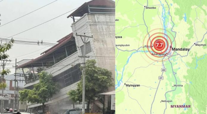 Un potente terremoto de 7.7 se registró este viernes en Myanmar (antigua Birmania) y sacudió a Tailandia. Se contabilizan cientos de desaparecidos, personas heridas y al menos 20 Fallecidos.
