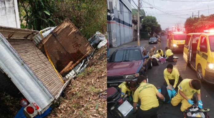 Un hombre falleció y varios resultaron lesionados en diferentes accidentes de tránsito registrados este domingo.