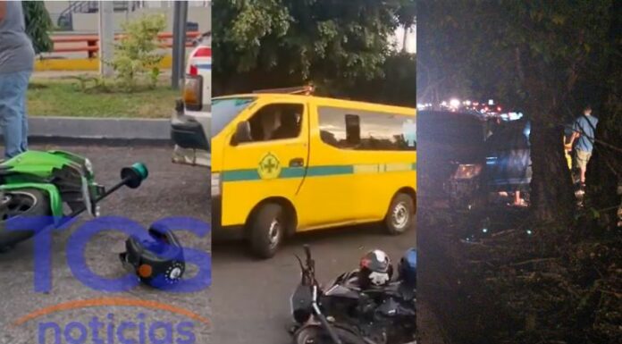 En las últimas horas se han registrado accidentes de tránsito en diferentes puntos del país, que han dejado varias personas lesionadas.