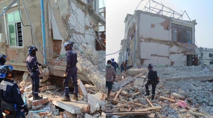 Según el más reciente informe de las autoridades, el número de víctimas mortales por el terremoto en Myanmar asciende al menos 2,056 personas.