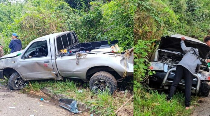 Varias personas resultaron lesionadas en un accidente de tránsito ocurrido esta mañana en el kilómetro 59 de la carretera Panamericana en las cercanías de la colonia La Granja.