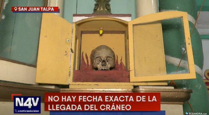 La historia del distrito de San Luis Talpa está marcada por un misterioso cráneo que permanece en un espacio del templo parroquial.