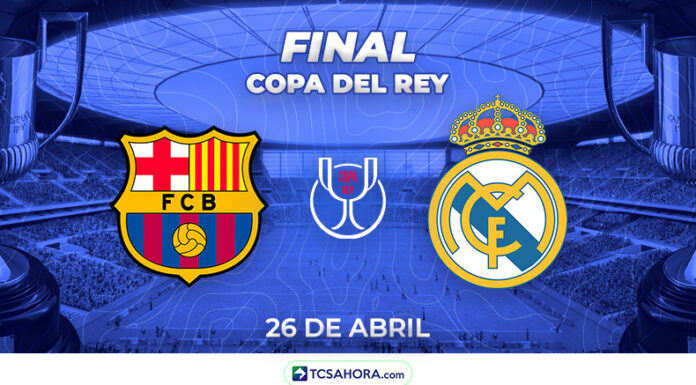 Real Madrid y Barcelona se enfrentarán en un nuevo “clásico” en la final de la Copa del Rey el próximo 26 de abril.