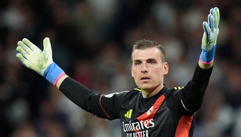 Lunin sufrió de una lesión en el encuentro de vuelta de las semifinales de la Copa del Rey que le impedirá jugar durante 4 semanas.