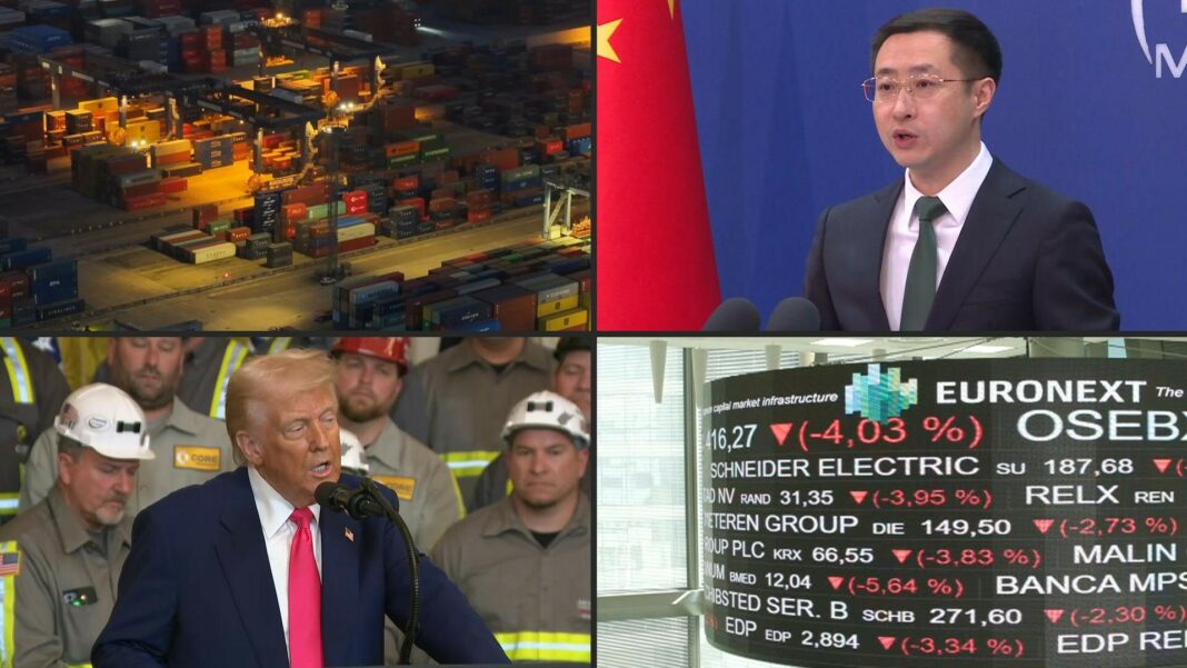 Los nuevos aranceles de EE. UU. a casi 60 países entraron en vigor, sacudiendo los mercados financieros mundiales.