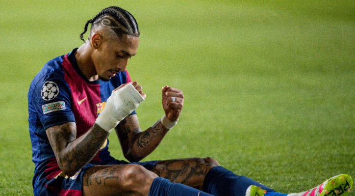 Raphinha anotó un gol y dio dos asistencias en la goleada del Barcelona ante el Borussia Dortmund el miércoles.