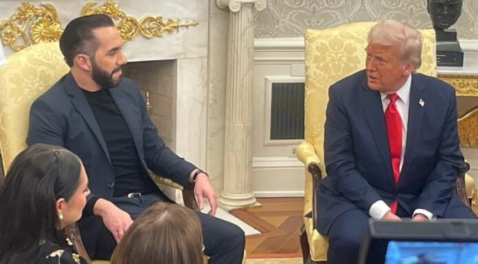 Bukele es el primer presidente de América Latina que visita la Casa Blanca en la segunda administración del presidente Donald Trump.