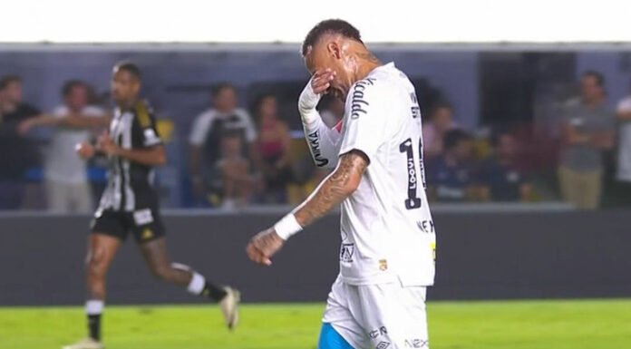 Neymar se lesionó tras volver a ver minutos con el Santos en el encuentro del miércoles ante el Atlético Mineiro.