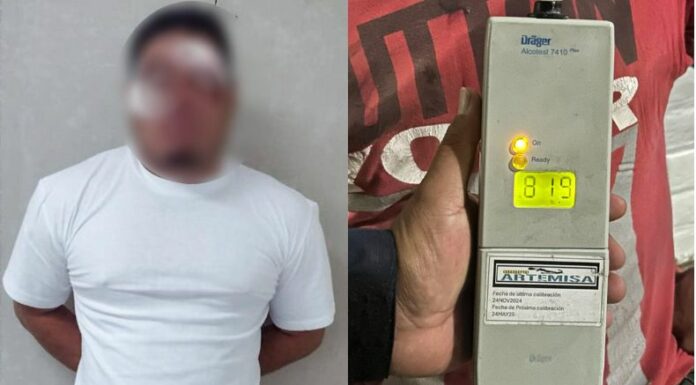 La Policía Nacional Civil (PNC) reportó que el motociclista será remitido a las autoridades correspondientes por conducción peligrosa.