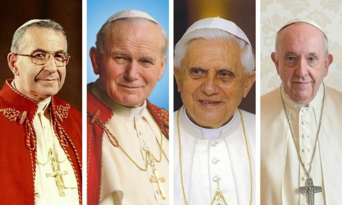 Los 4 papas electos entre 1978 y 2013