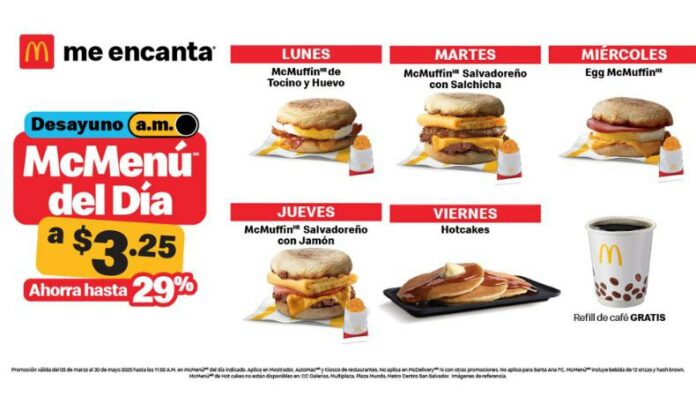 ¡No hay nada mejor que los desayunos de McDonald´s! McDonald´s ofrece una deliciosa variedad de desayunos llenos de energía y mucho sabor que hacen que tu día inicie de la mejor manera.