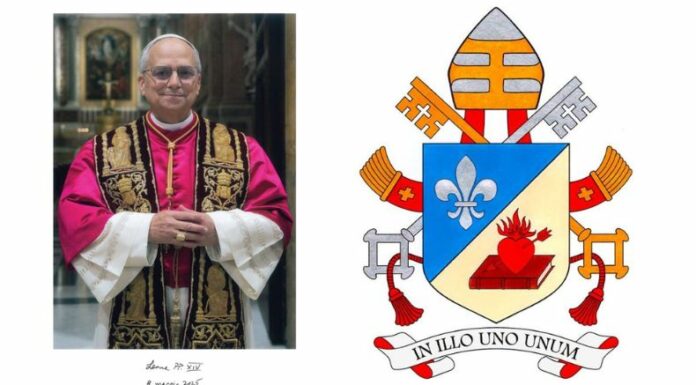 La Oficina de Celebraciones Litúrgicas del Sumo Pontífice difundió el retrato oficial del papa León 14 junto a su firma autógrafa como parte del protocolo de su pontificado.