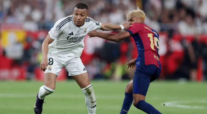 Barcelona y Real Madrid se enfrentan por cuarta vez en la temporada en el “Clásico español” con el título liguero en juego este domingo.