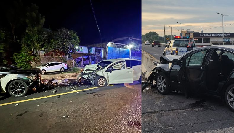 Accidentes en las últimas horas dejan al menos siete personas lesionadas