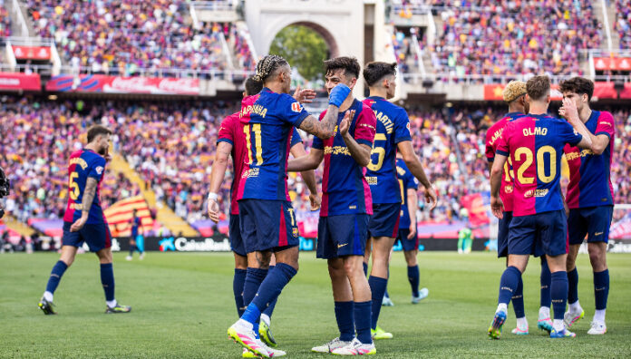 Barcelona va por el título de LaLiga ante el Espanyol Barcelona necesita una victoria ante el Espanyol para consagrase como nuevo campeón de LaLiga este jueves.