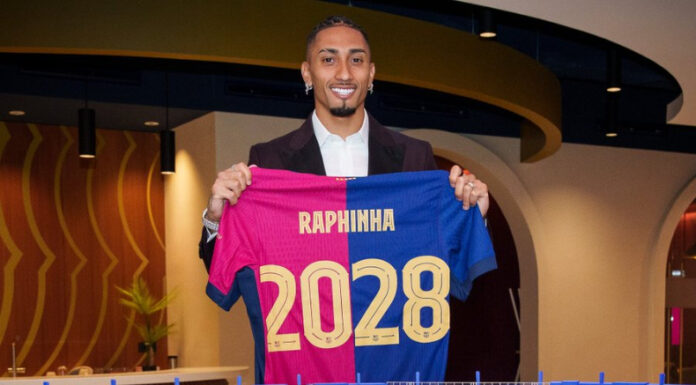 Raphinha renovó hasta junio de 2028 su vínculo con el Barcelona tras una gran temporada en la que logró el “triplete nacional”.