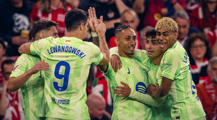 Barcelona goleó al Athletic Club de Bilbao en el último partido de la temporada 2024-25 de la liga de España.