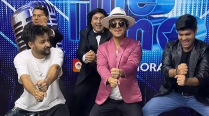 El imitador internacional de Bruno Mars sorprendió al público salvadoreño al unirse a los finalistas de “Yo me llamo” para bailar el tradicional “Atol de Elote”, interpretado por Jhosse Lora.