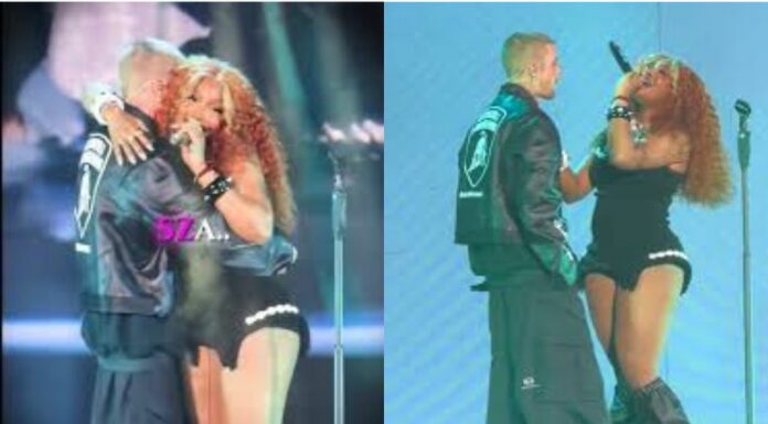 Justin Bieber reapareció en el escenario durante el concierto de SZA en Los Ángeles, marcando su primera actuación en vivo desde 2024.