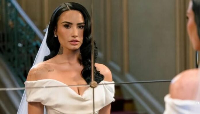 Demi Lovato se casa en secreto y este es el vestido que eligió Demi Lovato sorprendió con un vestido de novia que guarda gran similitud con los que lucieron anteriormente Miley Cyrus y Hailey Bieber, aunque con un giro muy personal.