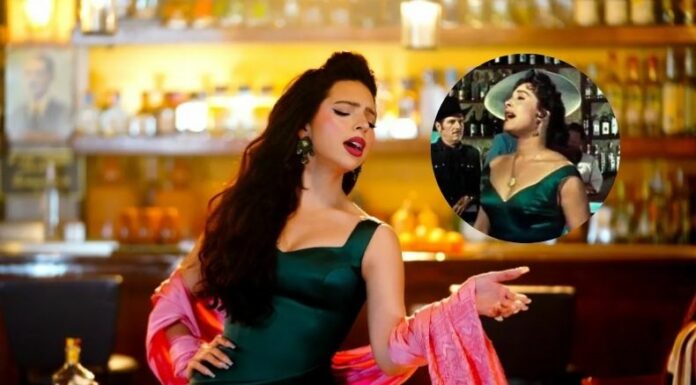 Ángela Aguilar revive uno de los videos más memorables de su abuela Flor Silvestre en su nuevo sencillo “A dos de borrarte”.