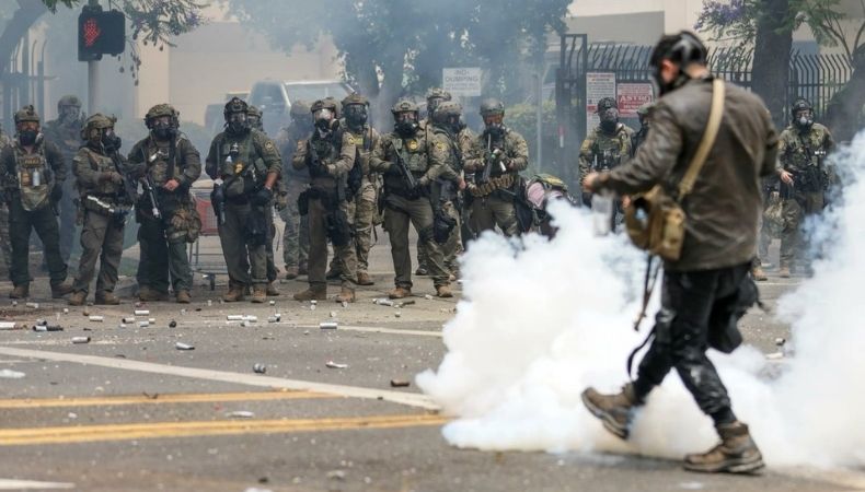 El presidente estadounidense, Donald Trump, envió tropas de la Guardia Nacional a Los Ángeles por protestas contra la inmigración.