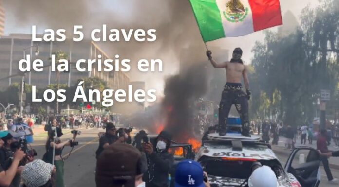 Los Ángeles, la principal ciudad de California, está bajo tensión por las redadas de inmigrantes realizadas por ICE que han generado violentas protestas.
