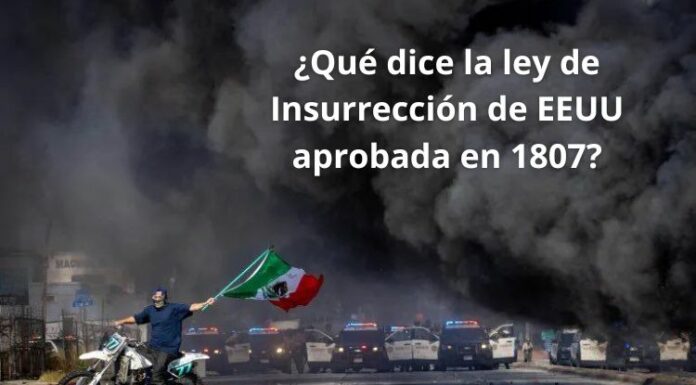 El presidente Trump analiza aplicar a las protestas en la ciudad de Los Ángeles una normativa aprobada en 1807