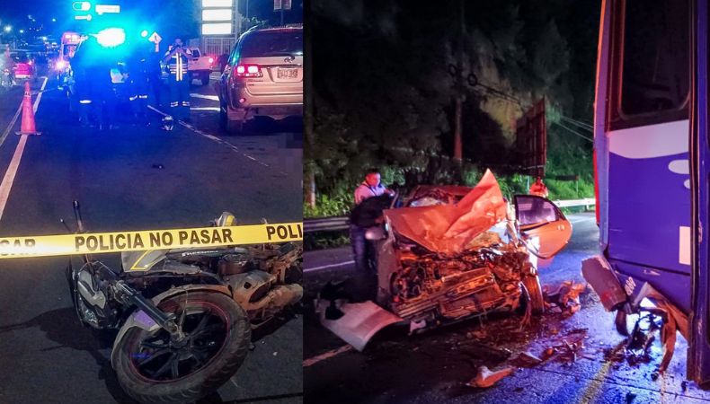 Una racha de accidentes registrada en las últimas horas ha dejado como saldo tres fallecidos y al menos nueve lesionados.