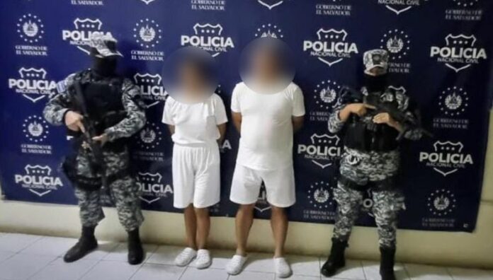 La PNC reportó la detención de una pareja señalada por su presunta participación en un homicidio en San Miguel.