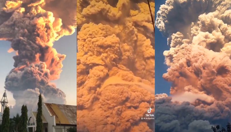 Las autoridades de Indonesia elevaron la alerta de emergencia, luego de que el volcán, Monte Lewotobi Laki-Laki, entrara en erupción y lanzara una enorme nube de ceniza.