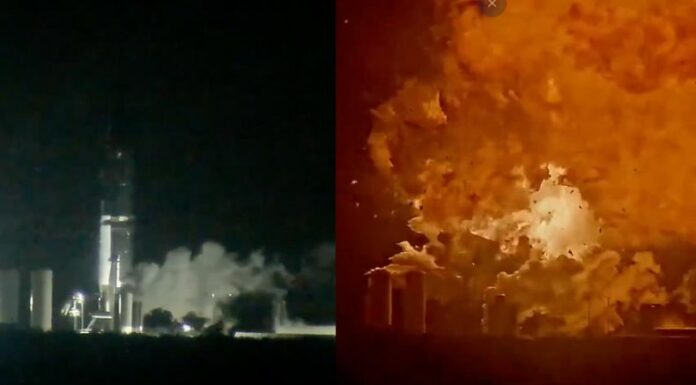Un megacohete Starship de la empresa SpaceX explotó durante una prueba de rutina en Starbase, en el estado de Texas.